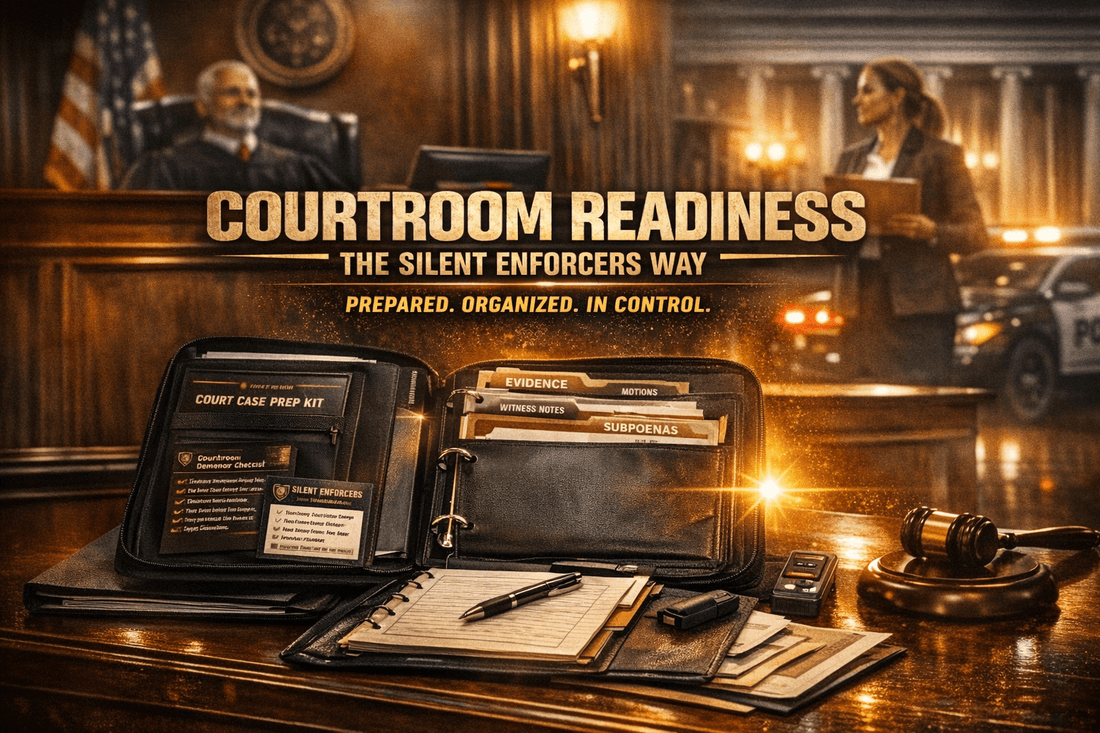 COURTROOM READINESS: THE SILENT ENFORCERS WAY - SilentEnforcersLaw