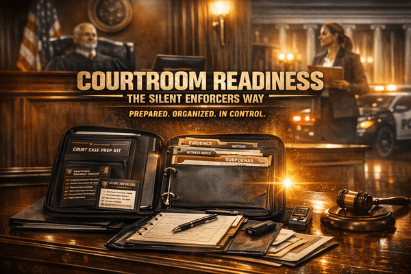 COURTROOM READINESS: THE SILENT ENFORCERS WAY - SilentEnforcersLaw
