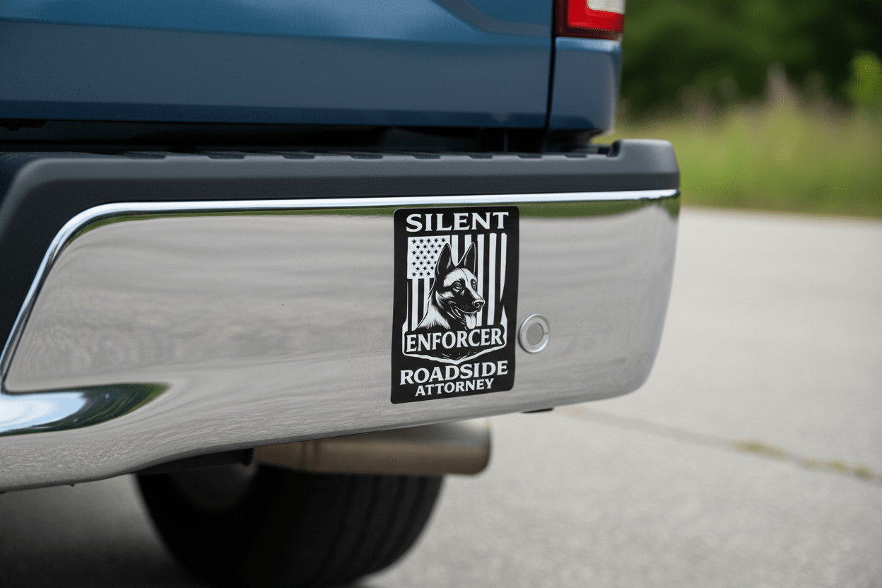 SILENT ENFORCERS - WALLET CARD & BUMPER STICKER COMBO - SilentEnforcersLaw