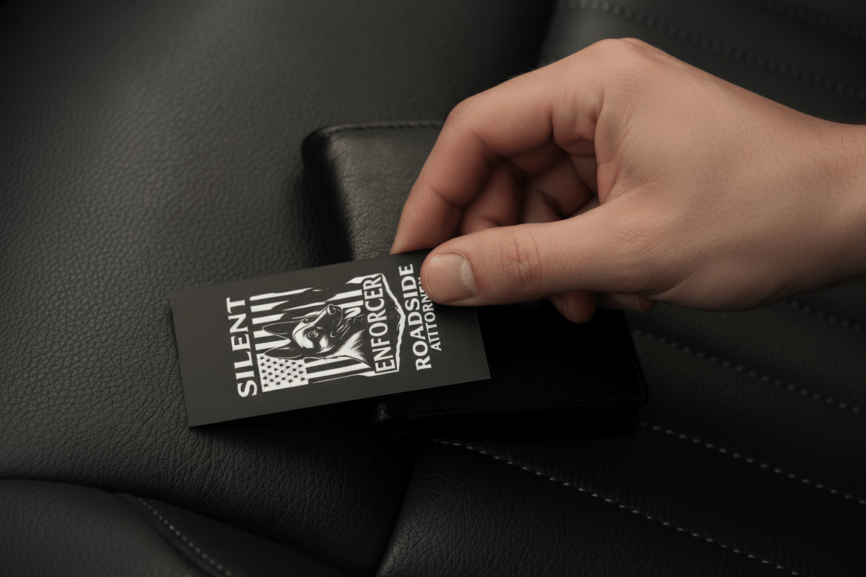 SILENT ENFORCERS - WALLET CARD & BUMPER STICKER COMBO - SilentEnforcersLaw